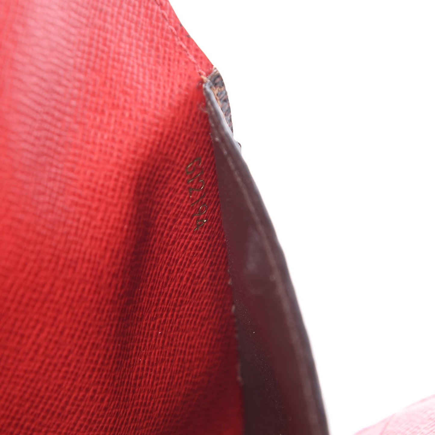 Damier Ebene Josephine Wallet Red