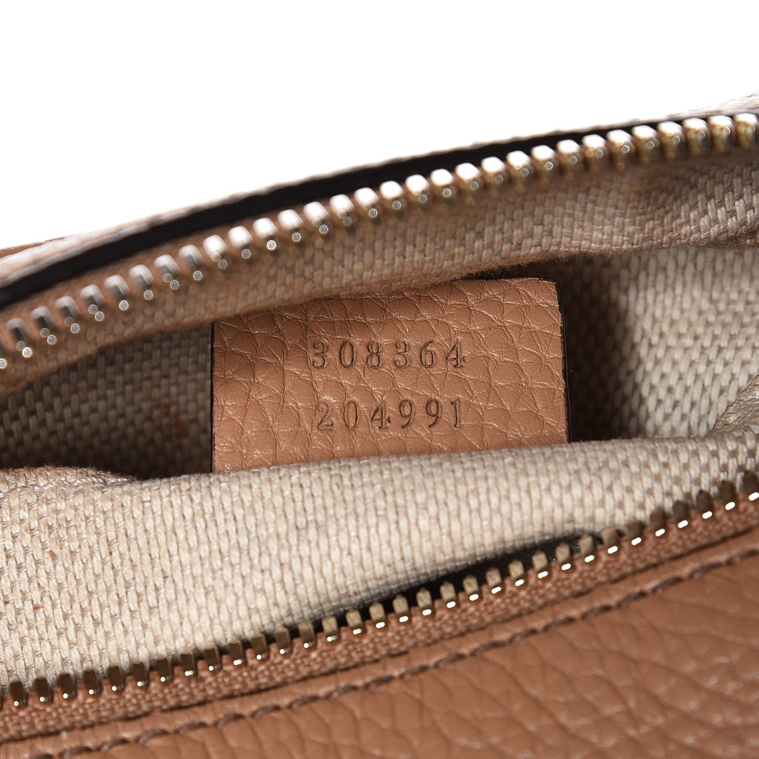 Gucci Pebbled Calfskin Small Soho Disco Bag Camelia 7 of 9