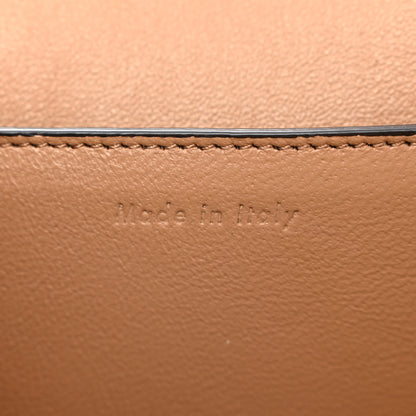 Celine Shiny Smooth Calfskin Medium Frame Shoulder Bag Tan Optic White 7 of 12