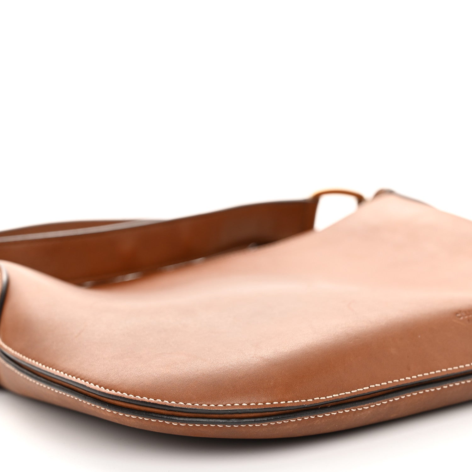 Celine Smooth Calfskin Medium Saddle Bag Tan 8 of 12