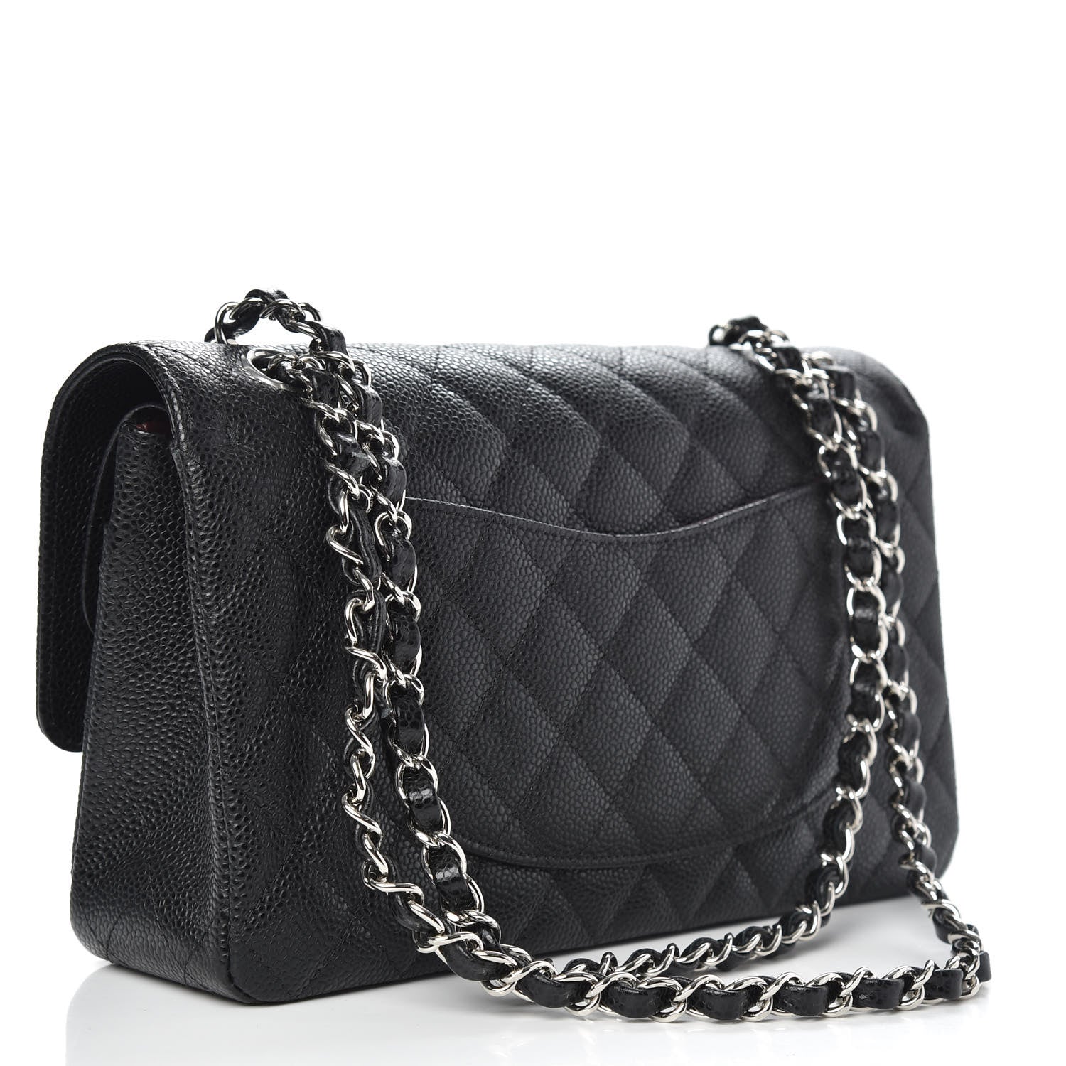 Chanel Caviar Quilted Medium Double Flap Black 3 of 11