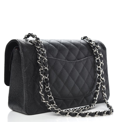 Chanel Caviar Quilted Medium Double Flap Black 3 of 11