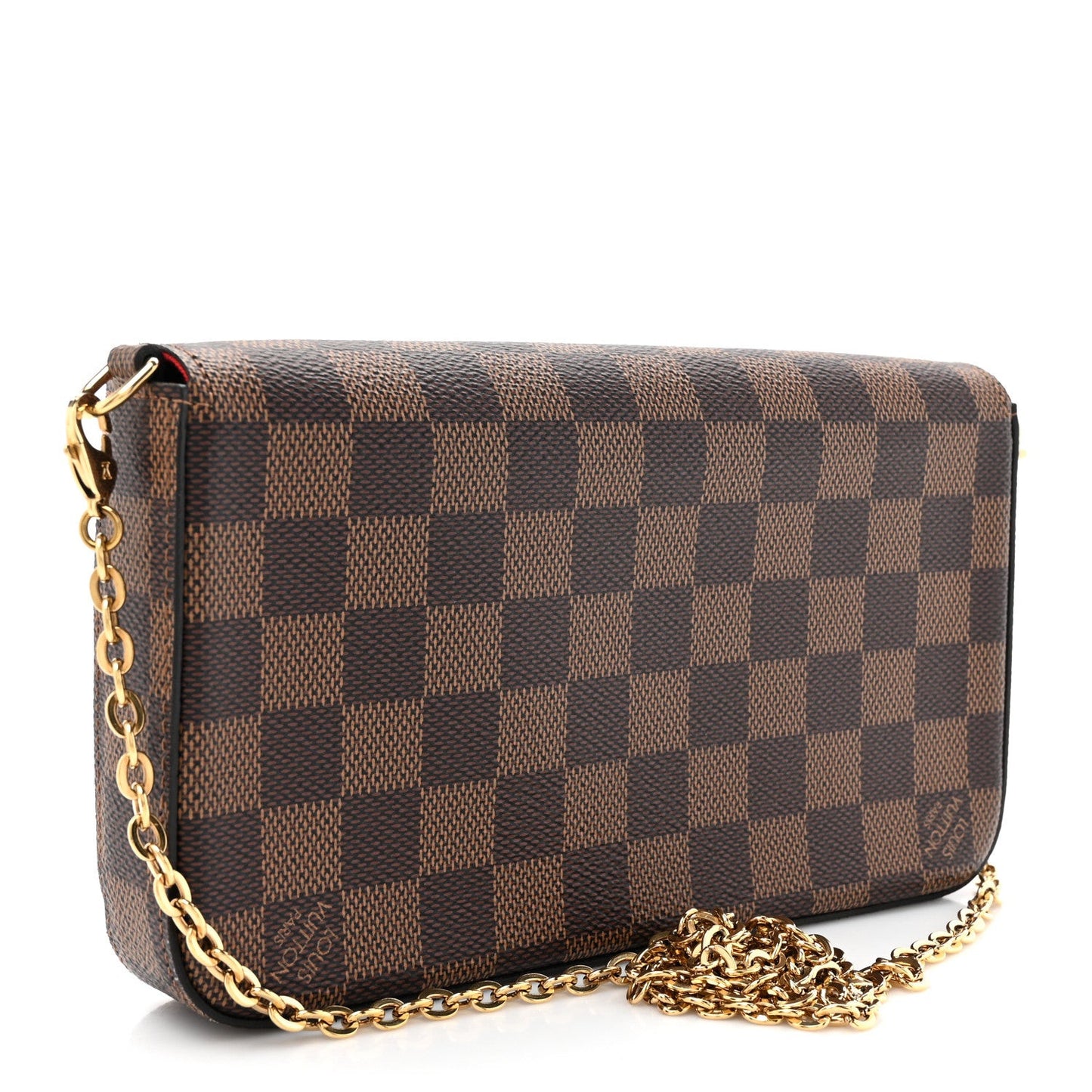 Damier Ebene Pochette Felicie Chain Wallet