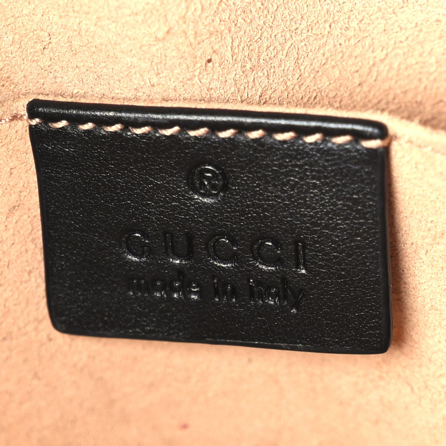 Gucci Calfskin Matelasse Mini GG Marmont Chain Shoulder Bag  Black 5 of 8