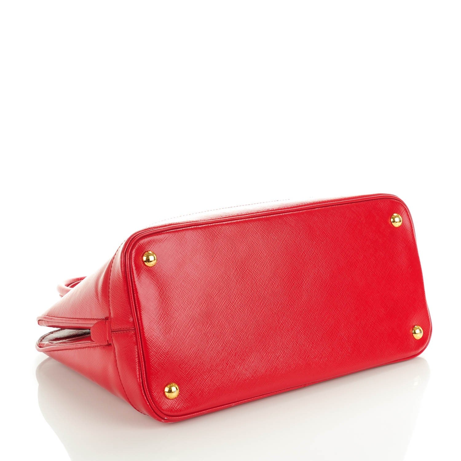 Prada Saffiano Vernice Open Promenade Tote Rosso 4 of 9