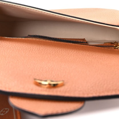 Louis Vuitton Grained Calfskin LV Pont 9 Soft MM Golden Siena 5 of 11