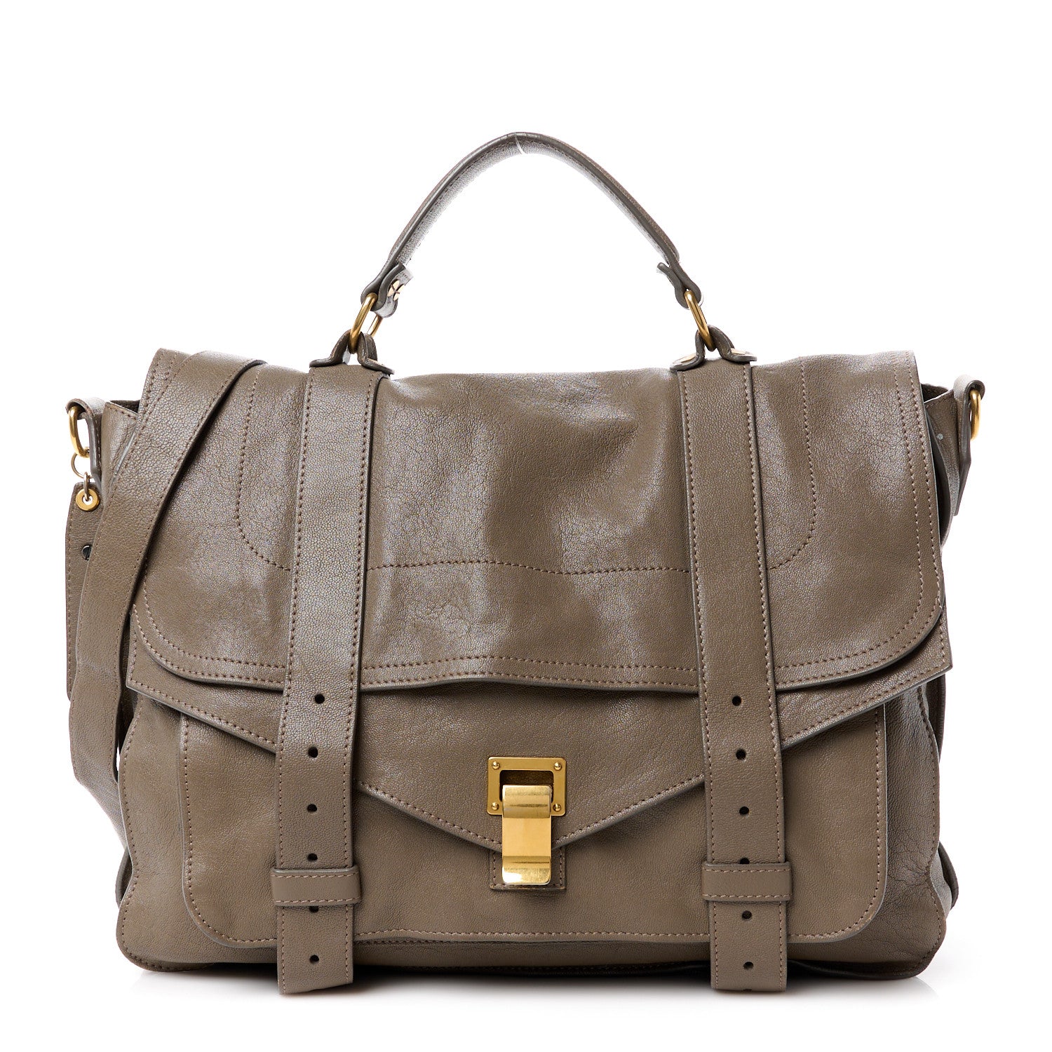 Proenza Schouler PROENZA SCHOULER Lambskin Medium PS1 Satchel Smoke 1 of 17