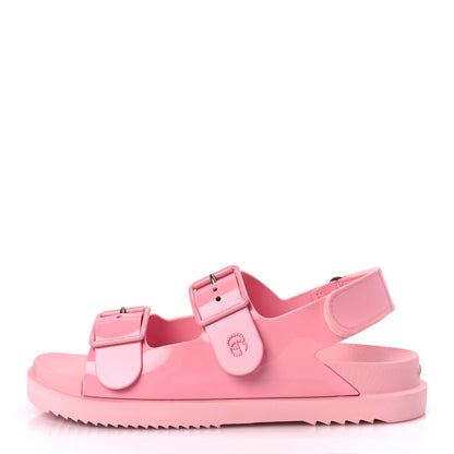 Gucci GUCCI Rubber Mini Double G Womens Isla Dad Sandals 40 Wild Rose 1 of 9
