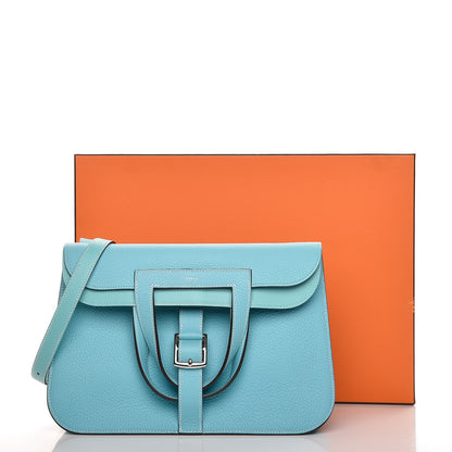 Hermes Taurillon Clemence Halzan 31 Bleu Atoll 10 of 10