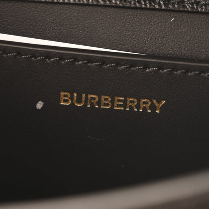 Burberry Grained Calfskin House Check Small Madison Shoulder Bag Black 6 of 7