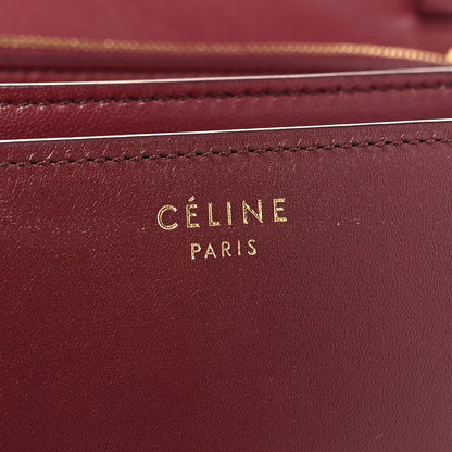 Celine Box Calfskin Medium Classic Box Flap Bag Burgundy 7 of 15