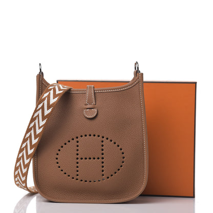 Hermes Taurillon Maurice Amazone Evelyne TPM Gold White 11 of 11