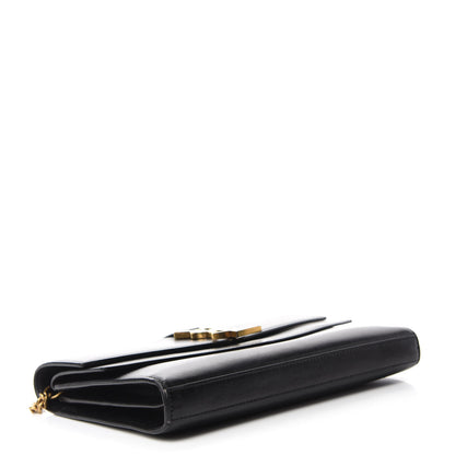 Saint Laurent Smooth Calfskin Monogram Sulpice Chain Wallet Black 4 of 11