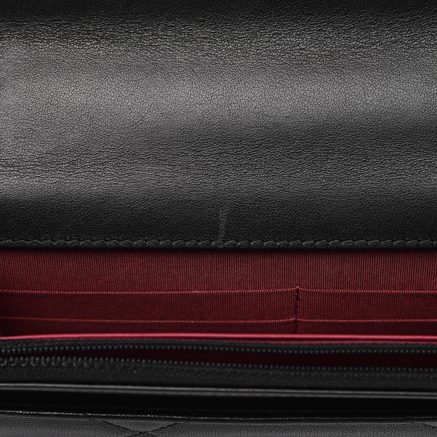 Chanel Goatskin Quilted 19 Wallet On Chain WOC Black 9 of 15