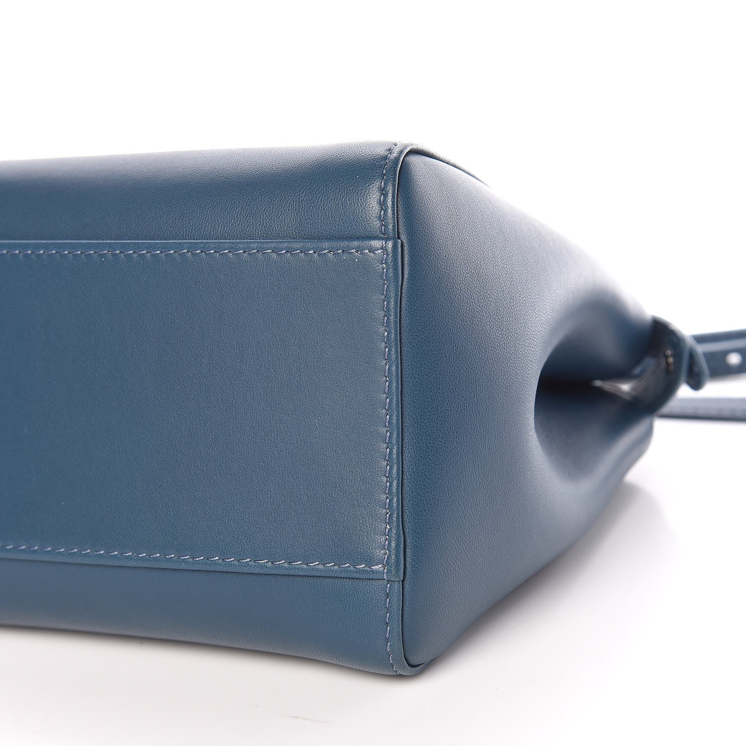 Fendi Nappa Mini Peekaboo Iconic Satchel Pavone 10 of 10