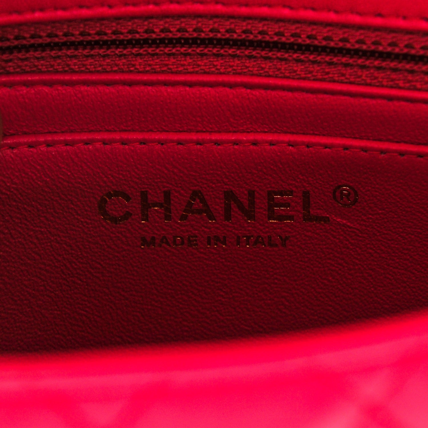 Chanel Lambskin Quilted Mini Square Flap Fuchsia 6 of 7