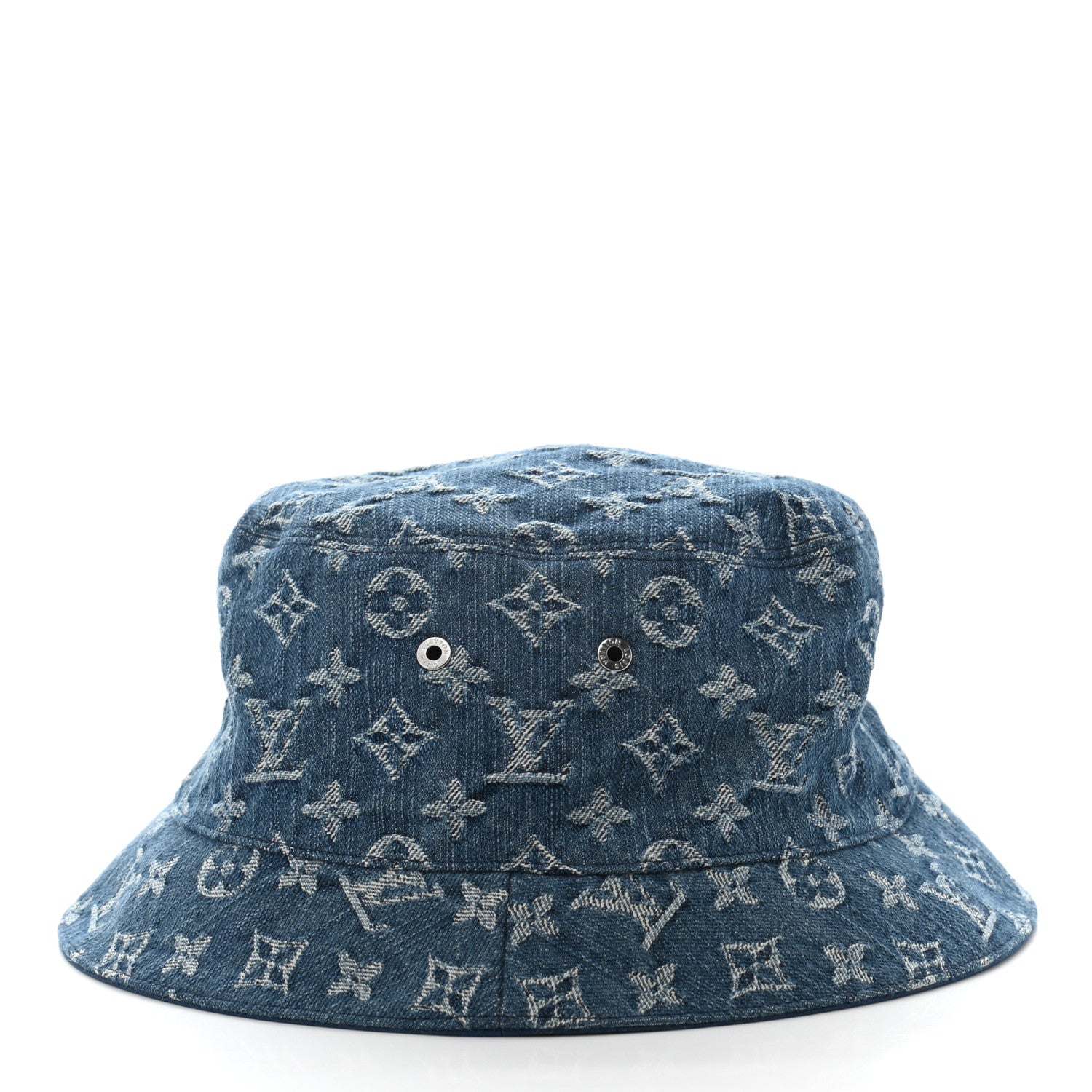 Louis Vuitton Monogram Denim Transformable Bob Bucket Hat 58 Blue 4 of 15