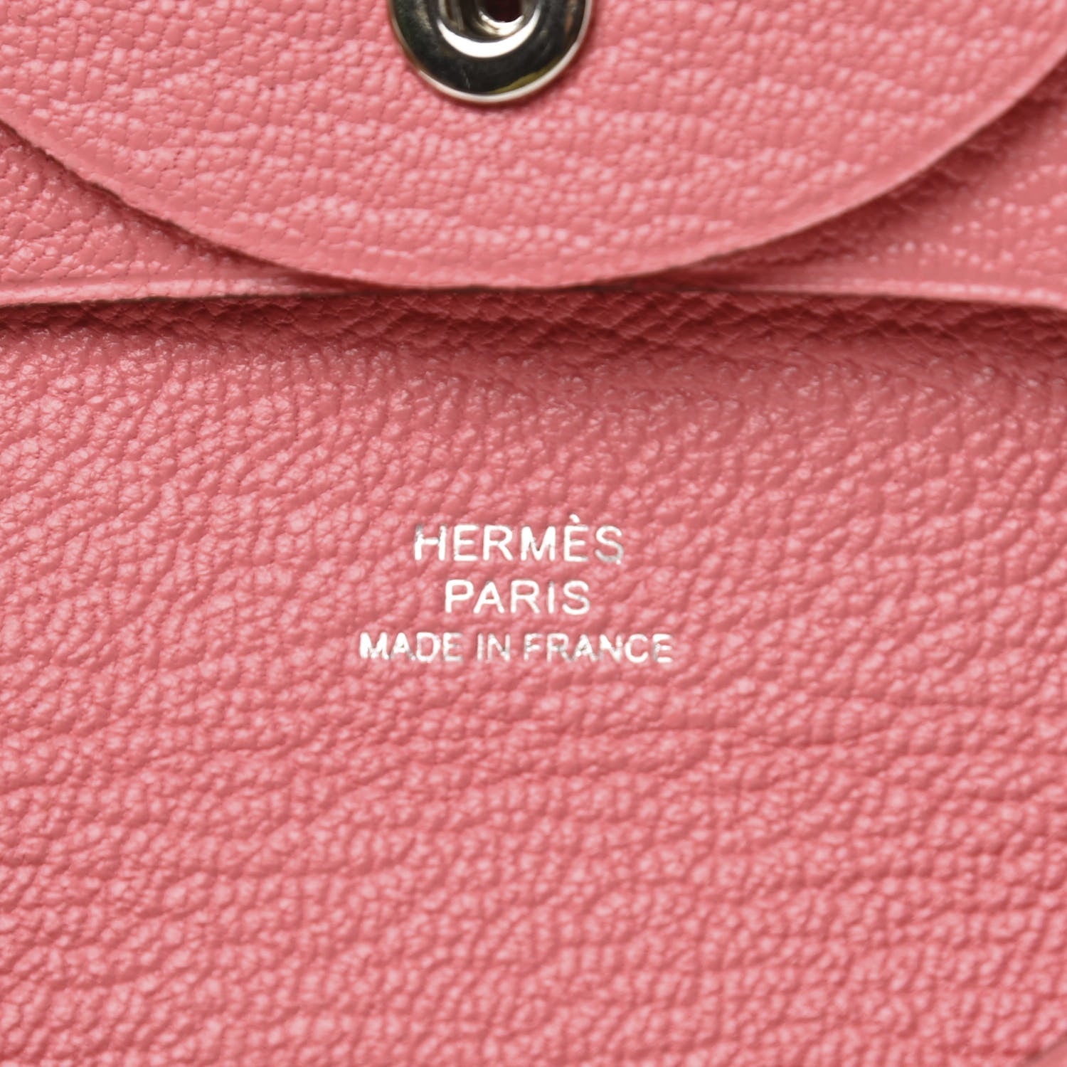Hermes Chevre Mysore Bastia Coin Purse Rose Ete 6 of 8