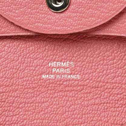 Hermes Chevre Mysore Bastia Coin Purse Rose Ete 6 of 8