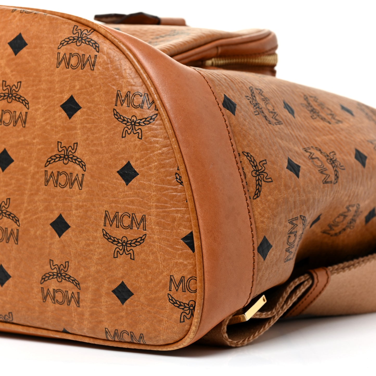 Visetos Medium Vintage Pocket Backpack Cognac