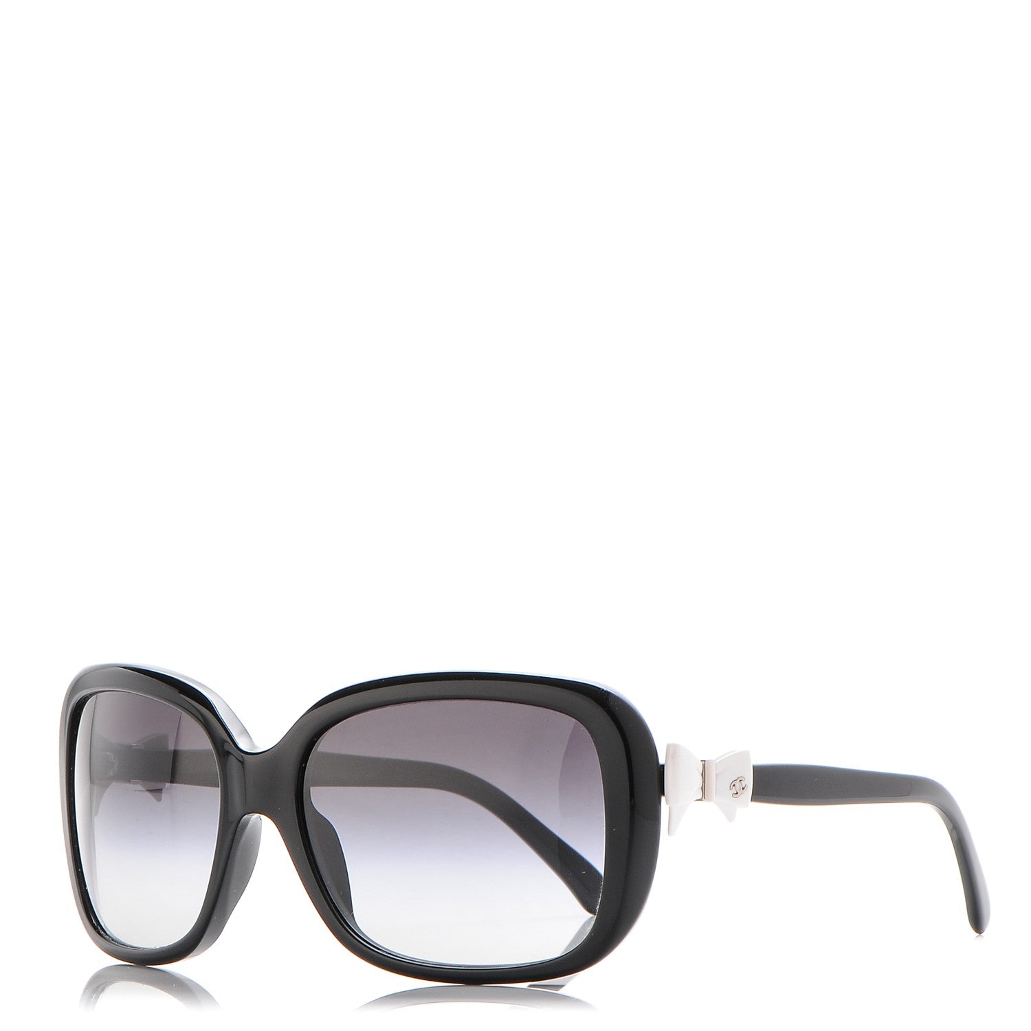 Chanel CC Bow Sunglasses 5171 Black White 1 of 7