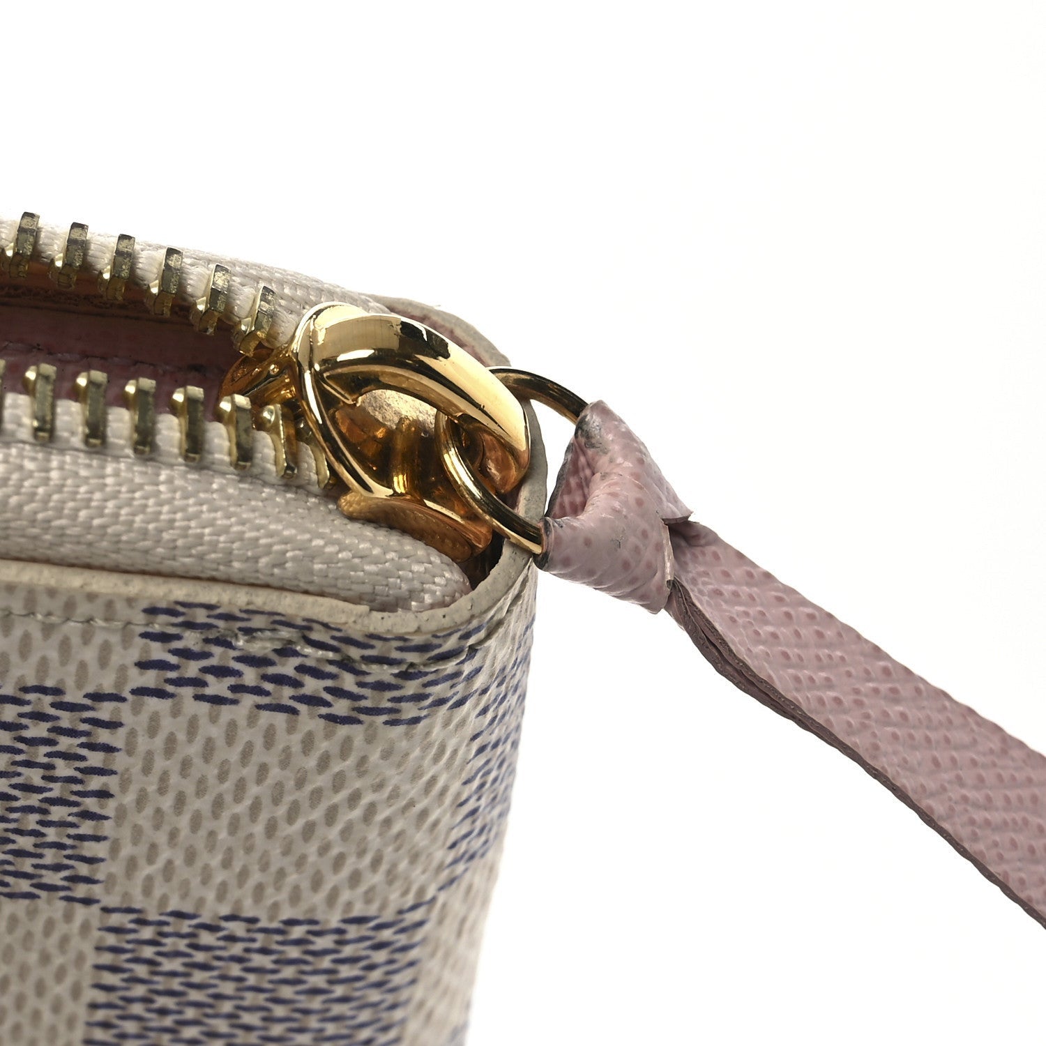Louis Vuitton Damier Azur Clemence Wallet Rose Ballerine 7 of 7