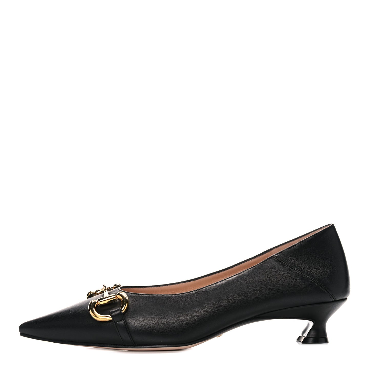 Horsebit Low Heel Pumps 38.5 Black