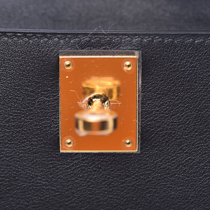 Hermes Swift Kelly Cut Clutch Pochette Black 15 of 24