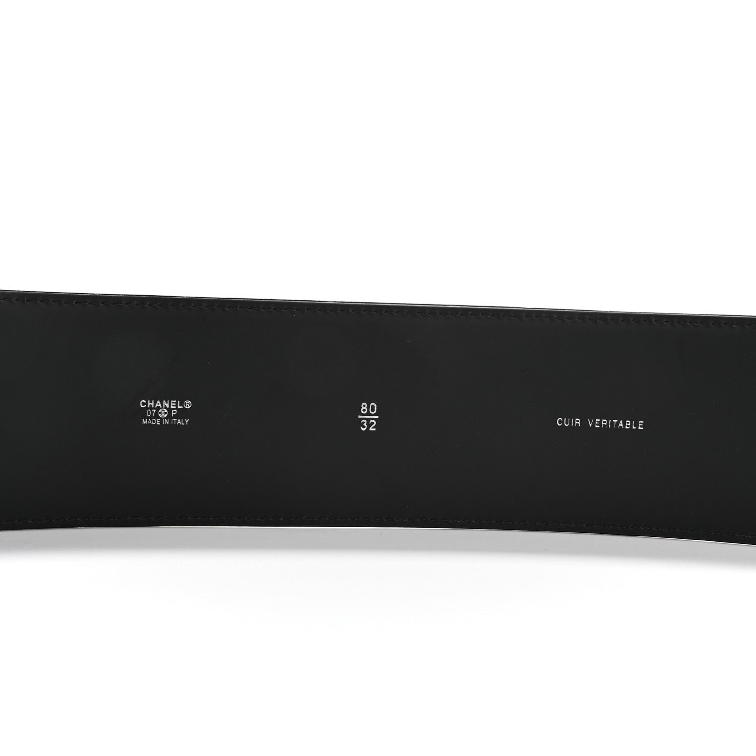 Chanel Patent CC Wide Belt 80 32 Black 6 of 7