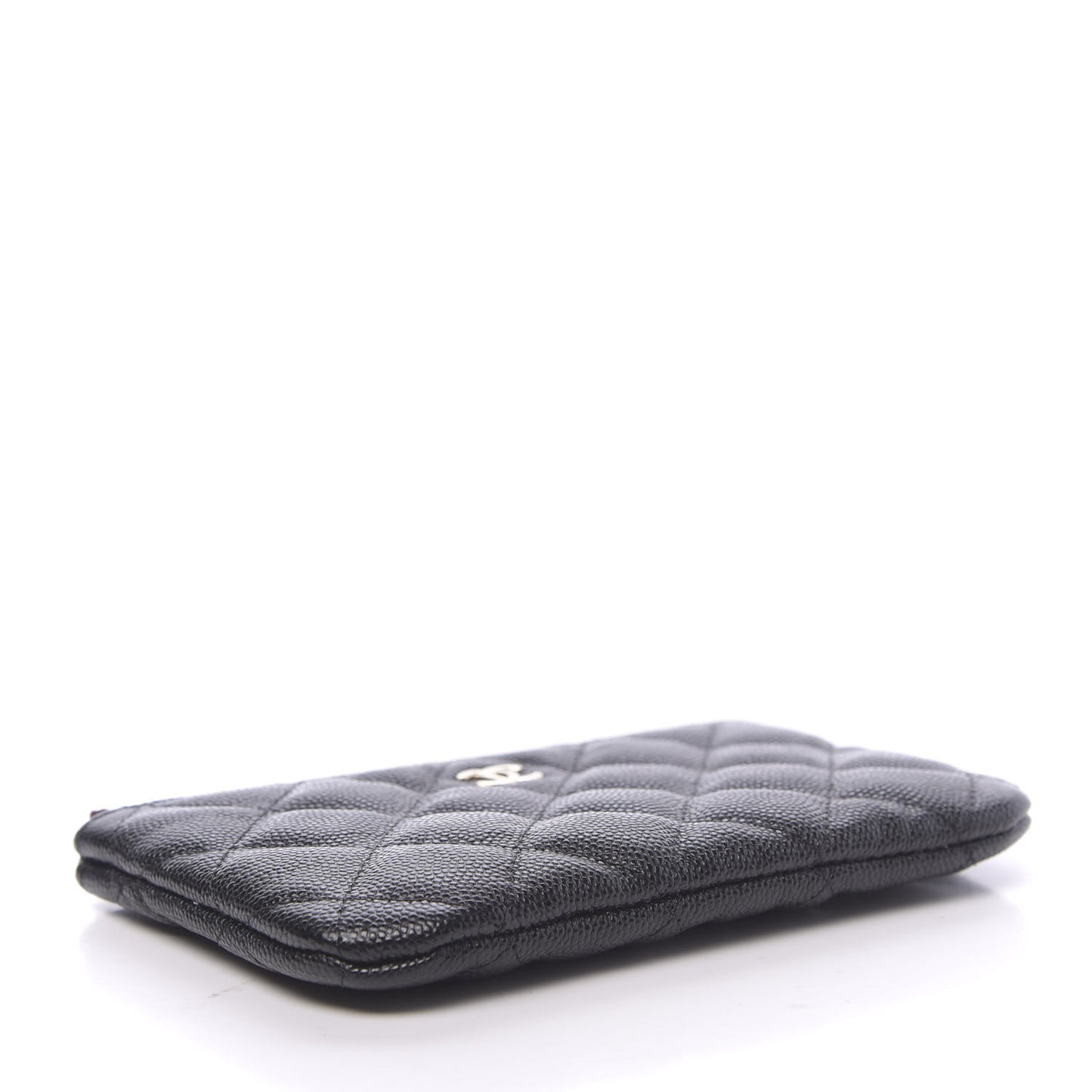 Caviar Quilted Small Cosmetic Case Black