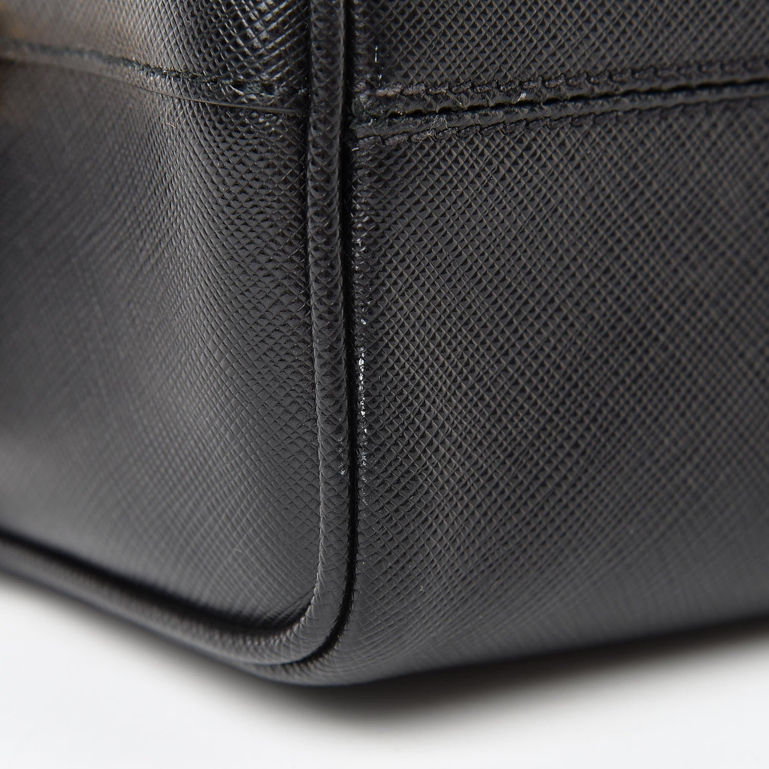 Prada Saffiano Lux Bauletto Black 11 of 12