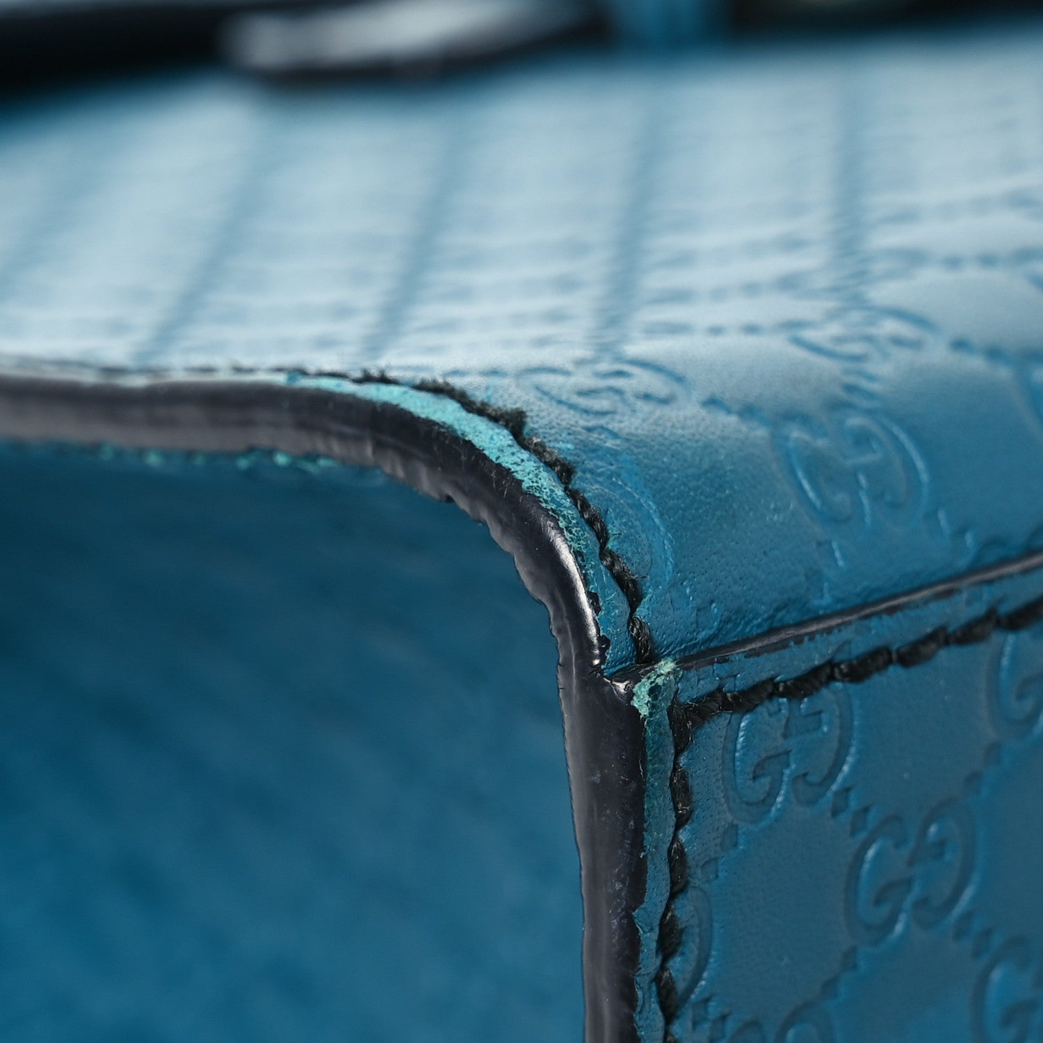 Gucci Soft Microguccissima Medium Emily Chain Shoulder Bag Deep Cobalt 14 of 16