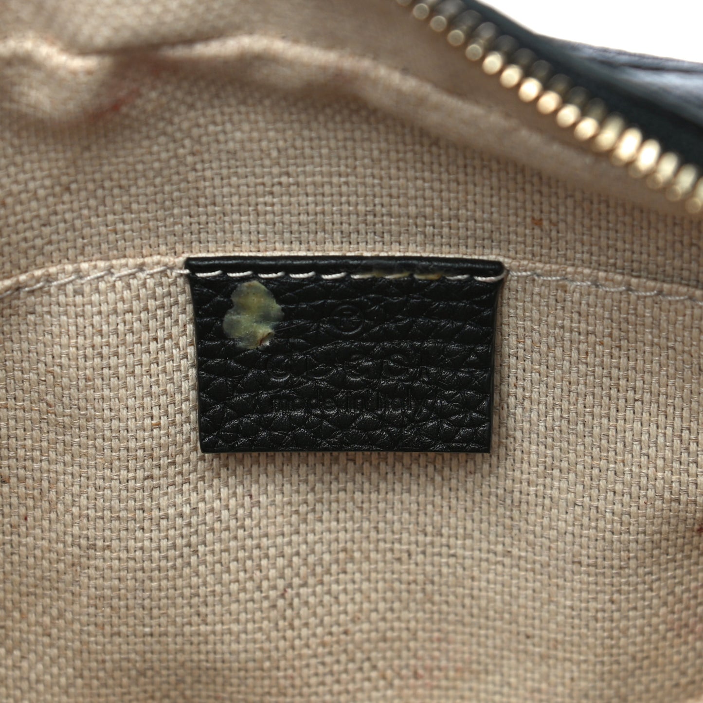 Pebbled Calfskin Small Soho Disco Bag Black