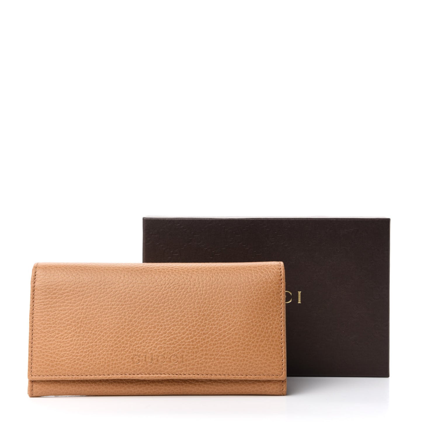 Dollar Calfskin Continental Flap Wallet Whisky