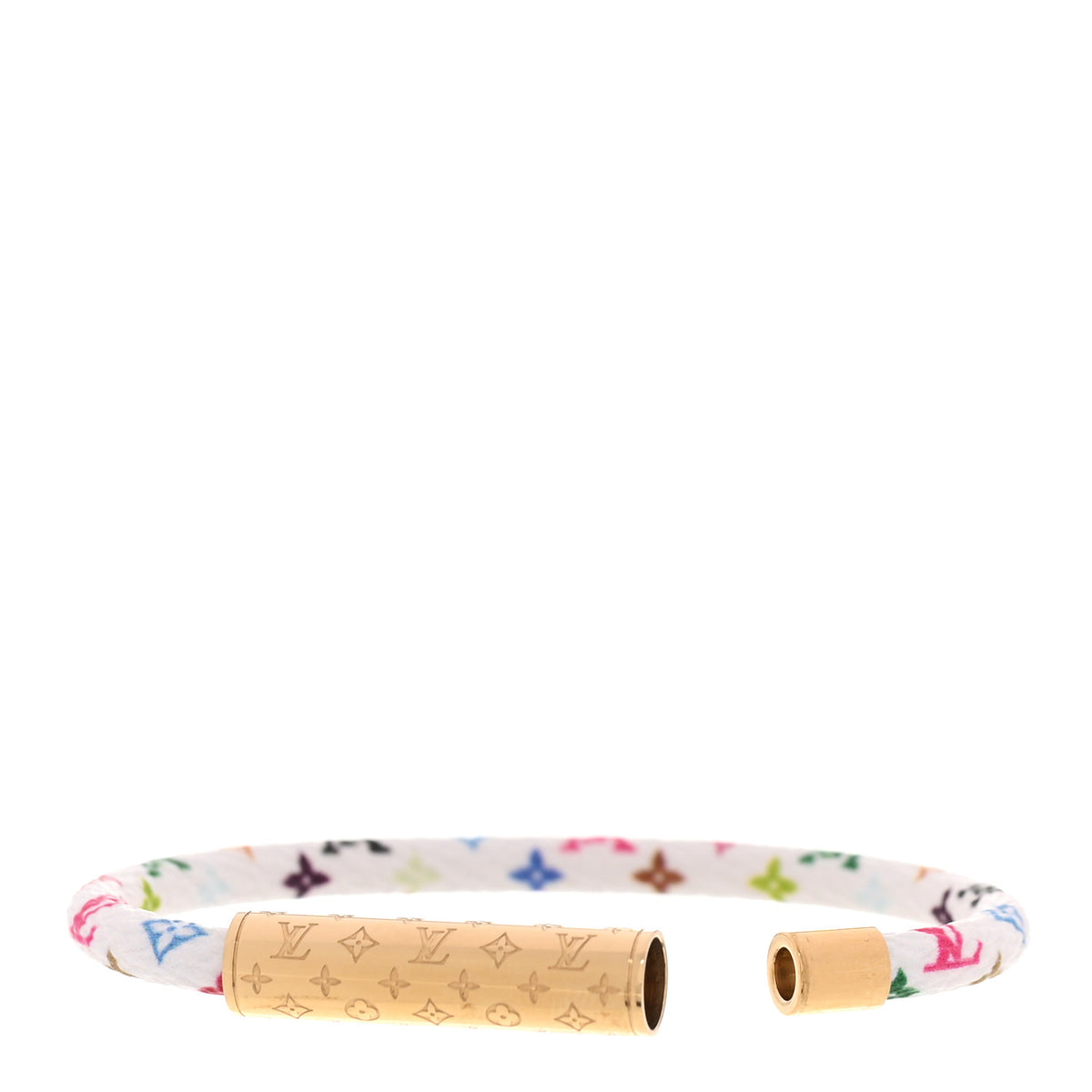 Louis Vuitton LV x TM Monogram Multicolor LV Confidential Bracelet 17 White 5 of 5