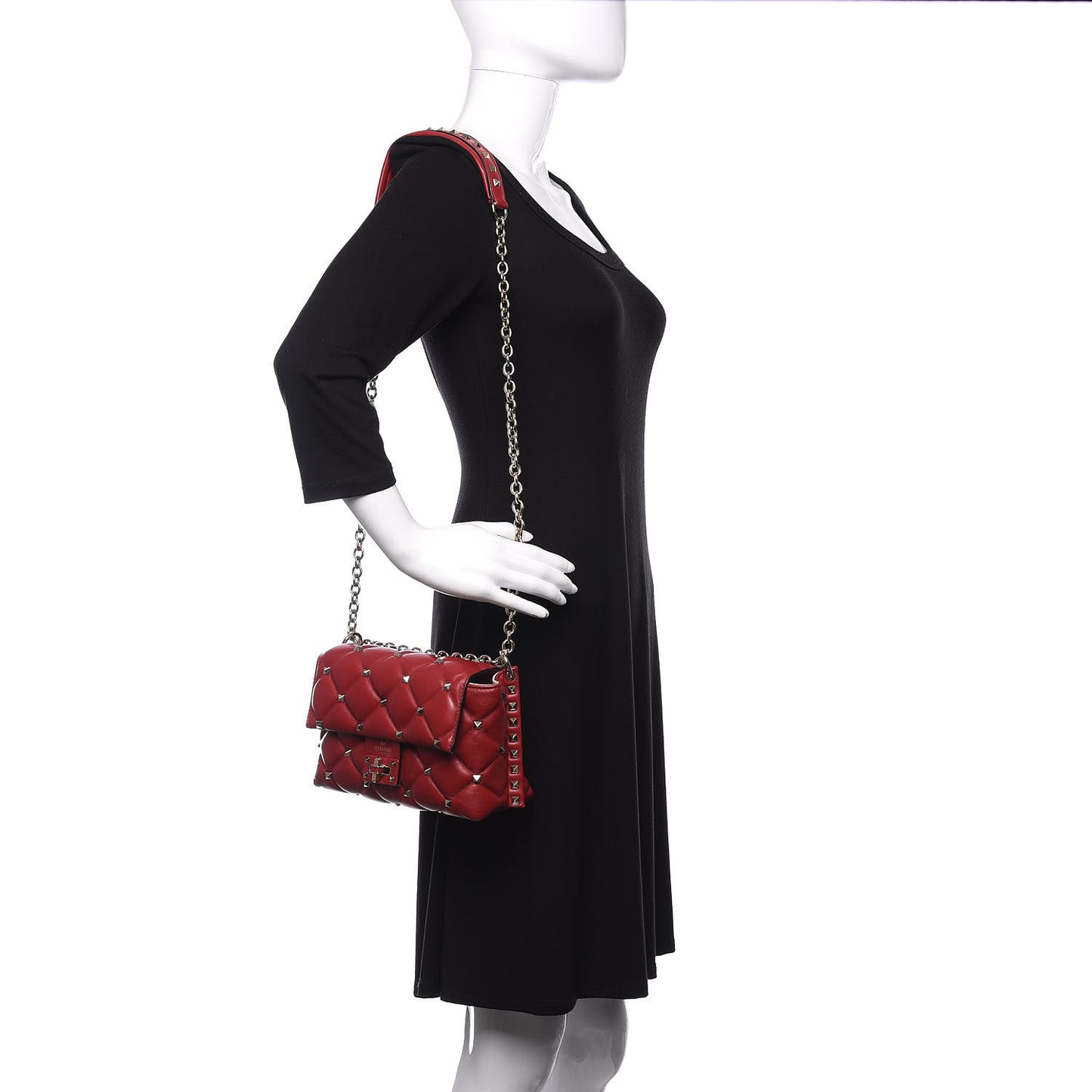 Nappa Candystud Crossbody Red