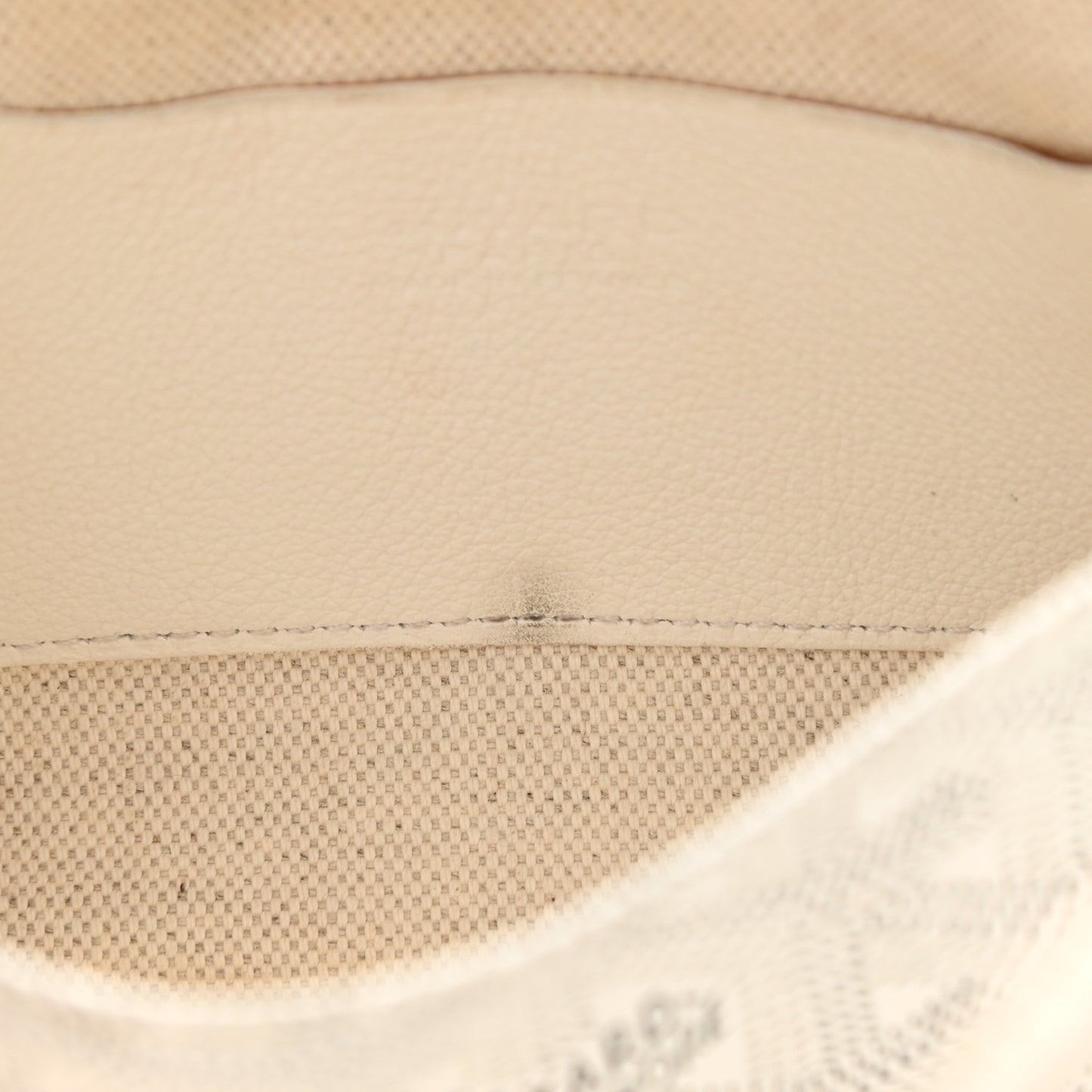 Goyardine Plumet Wallet Clutch White