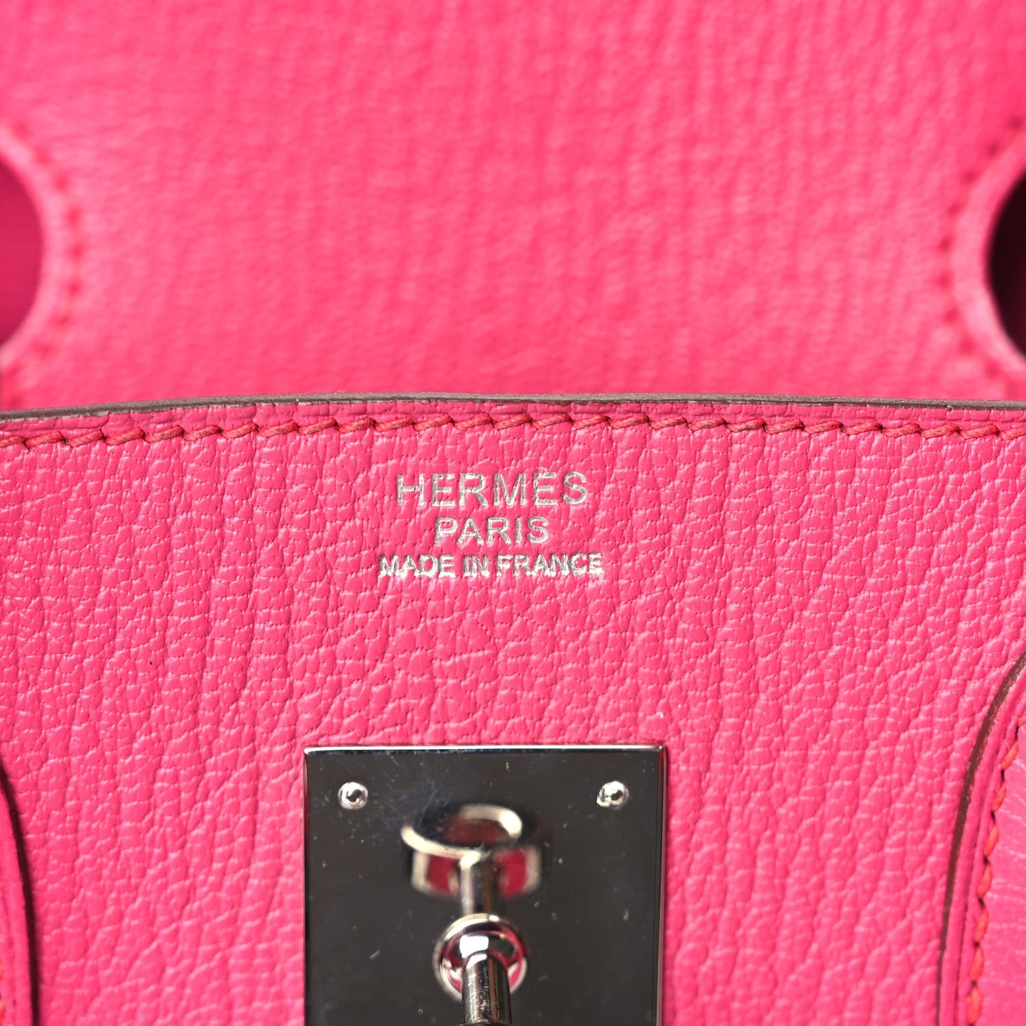 Chevre Mysore Birkin 30 Rose Shocking