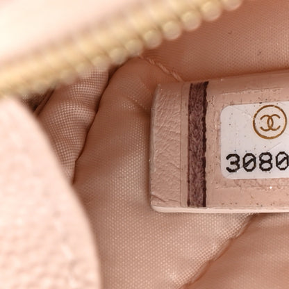 Chanel Caviar Quilted Small Curvy Pouch Cosmetic Case Light Pink 6 of 7