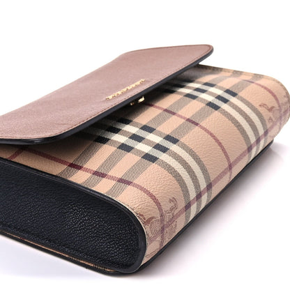 Burberry Haymarket Check Small Loxley Crossbody Bright Toffee 7 of 8