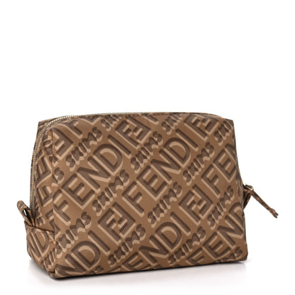 Fendi X SKIMS Nylon Small Trapezoid Beauty Pouch Sand 3 of 10