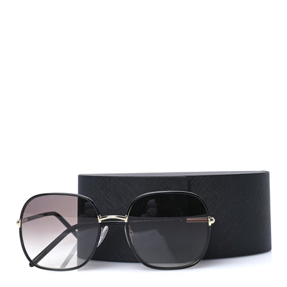 Prada Acetate Round Sunglasses SPR67X  Black 7 of 7
