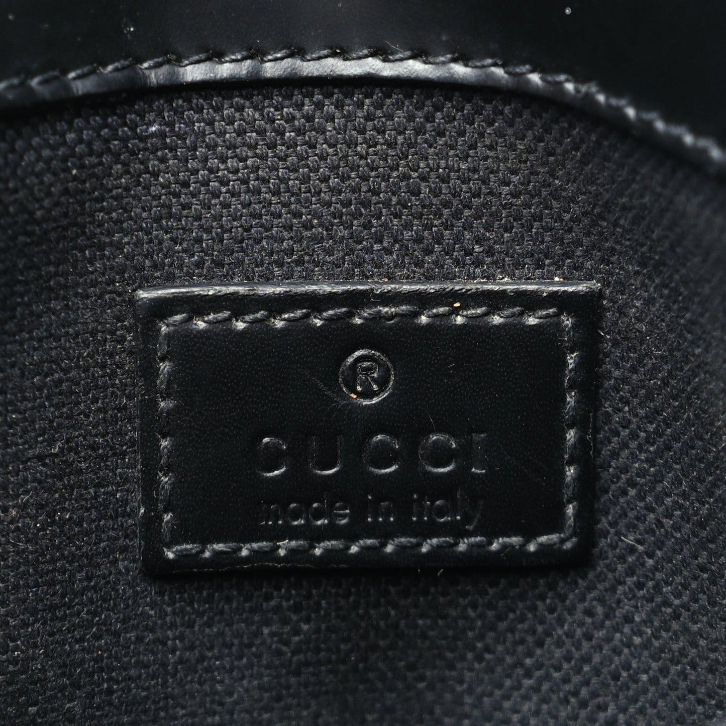 GG Supreme Monogram Web Slim Belt Bag Black Grey