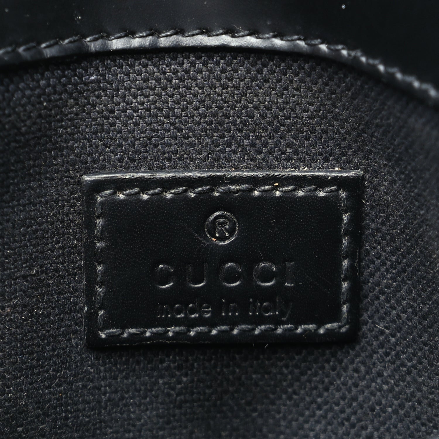 Gucci GG Supreme Monogram Web Slim Belt Bag Black Grey 5 of 9