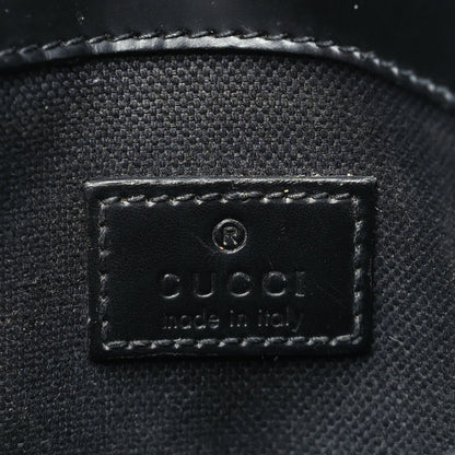 Gucci GG Supreme Monogram Web Slim Belt Bag Black Grey 5 of 9