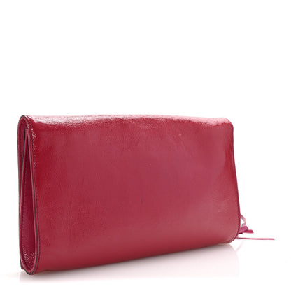Gucci Soft Patent Medium Soho Clutch Bright Bougainvillea 3 of 7