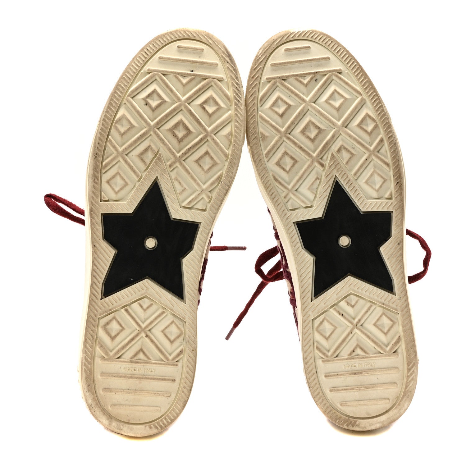 Christian Dior Canvas Oblique Walk'N'Dior Low Top Sneakers 38.5 Deep Amaranth 6 of 9