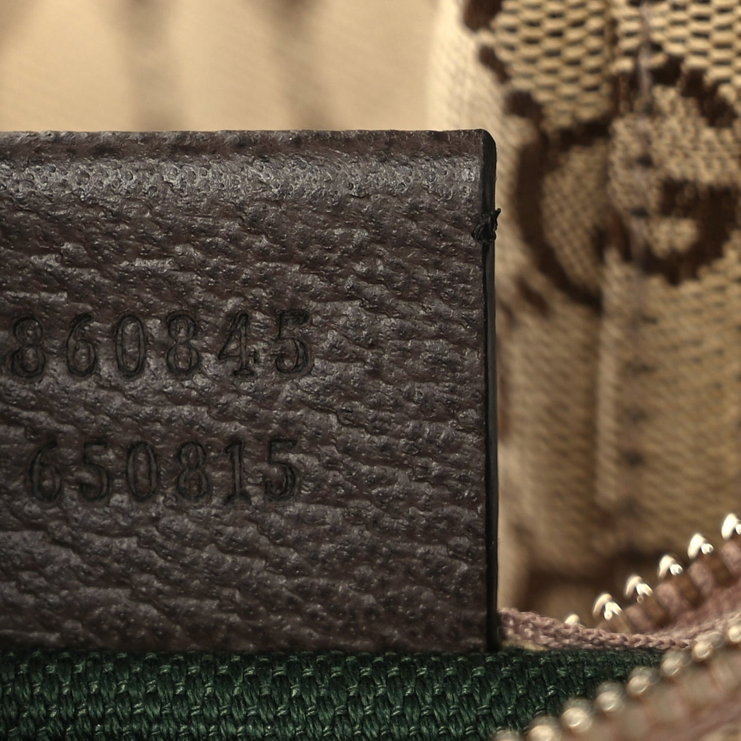 Monogram Web Small Giglio Tote Beige  Dark Brown