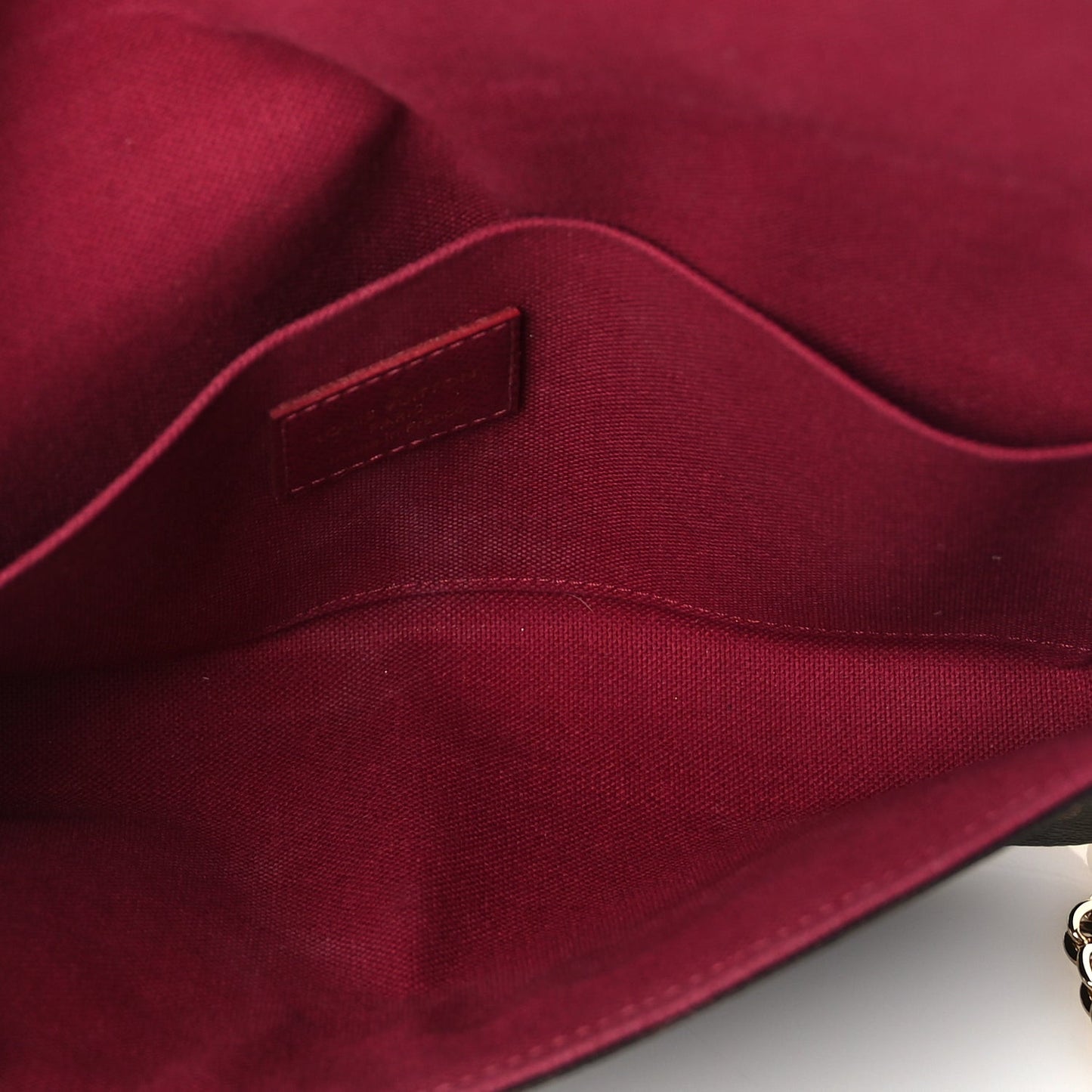 Monogram Pochette Felicie Chain Wallet  Fuchsia