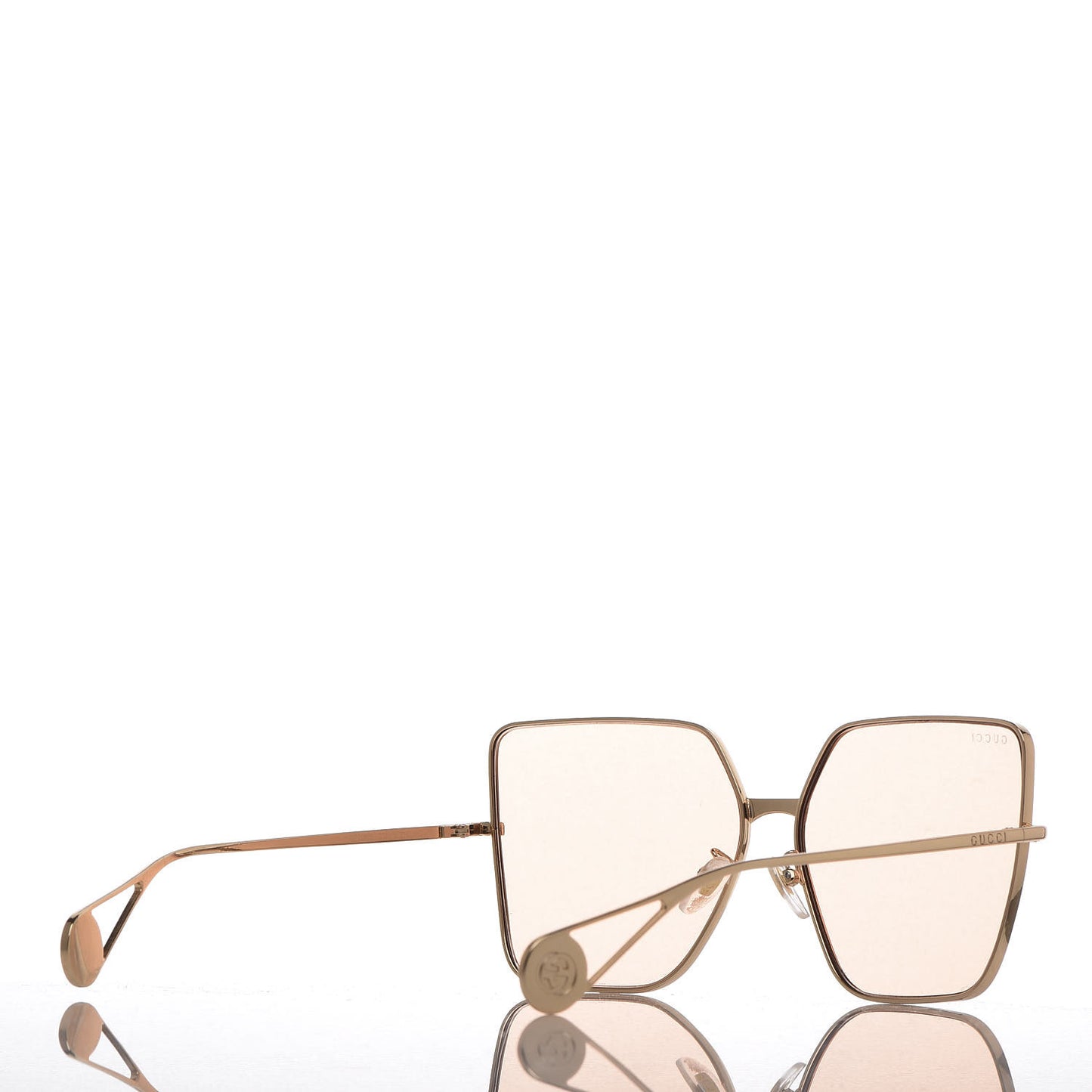 Square Frame GG0106S Sunglasses Havana Gold